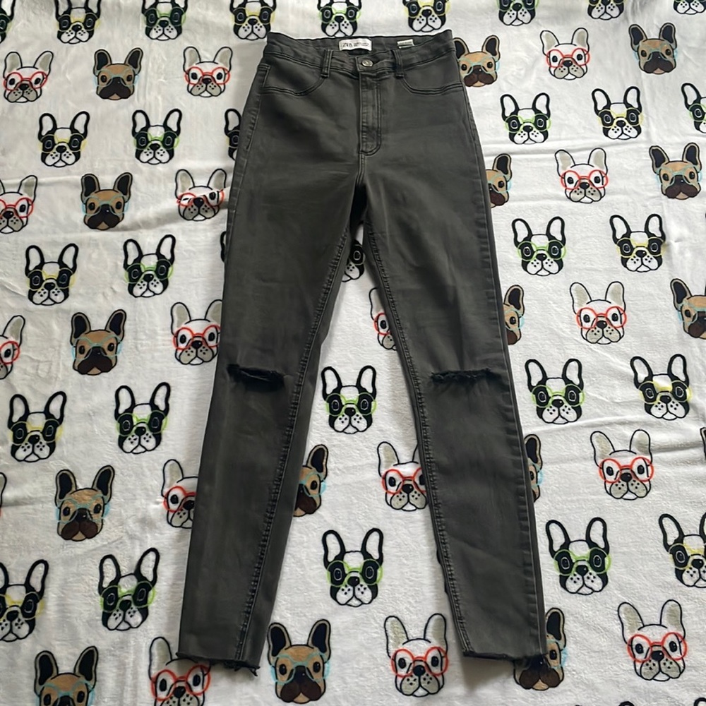Zara grey skinny jeans